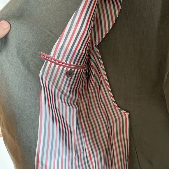 Thom Browne linen blend blazer sportcoat. Size 0 (equivalent to sizes 36-38). - Picture 8 of 15